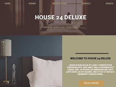 UI desgin: Hotel apartment website