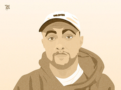 Mac Miller hiphop illustration rap rip
