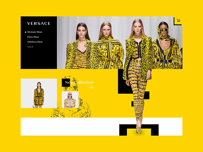 Versace Webshot Concept cart clothing design fashion media product ui versace