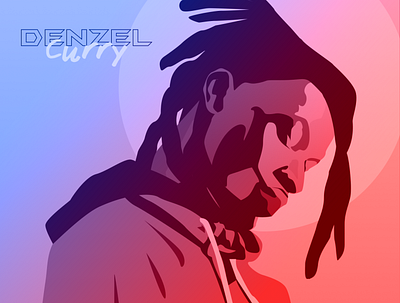 Denzel curry hiphop illustration