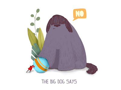 The Big Dog Says - Illustration