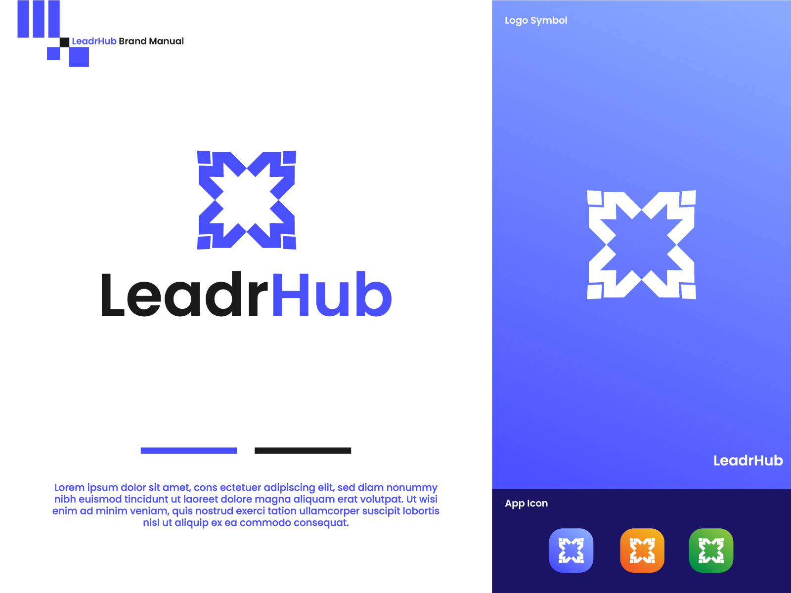 Logo Design for Leadrhub by Rezwan Ahmed on Dribbble