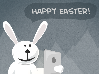 Happy Easter! bunny caption dribbble easter