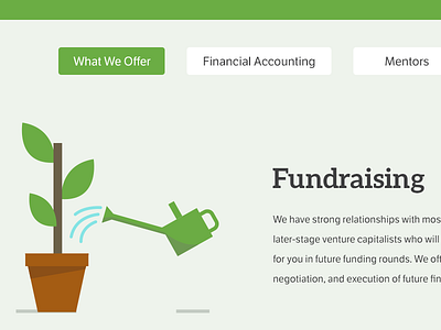 Fundraising Illustration funds green illustration plant watering can