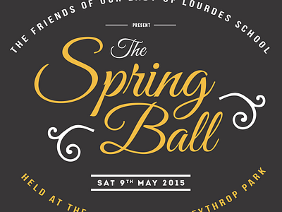 Spring Ball Poster poster typography