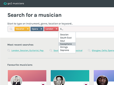 Search for a musician
