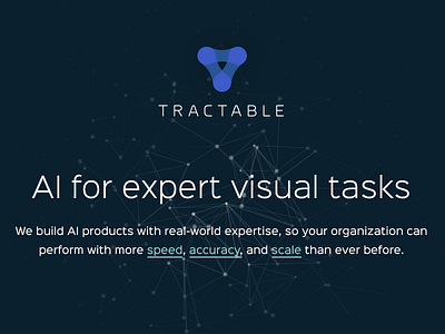 Tractable website