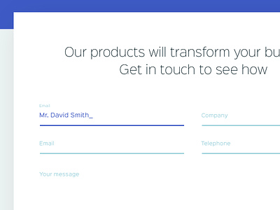 Tractable Contact page ai contact form ui