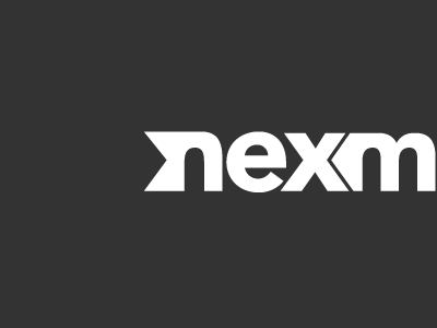 Nexm logo typography