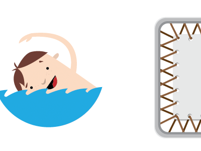 Sports Icons character illustration sport swimming