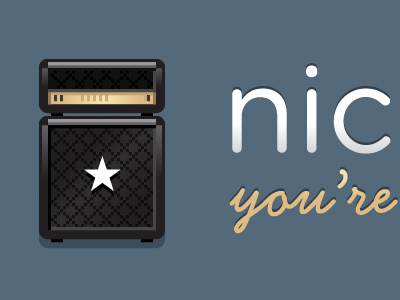 Nicechart logo in vector amp logo music vector