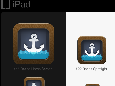 Using an app icon template app icon ipad logo stbrd