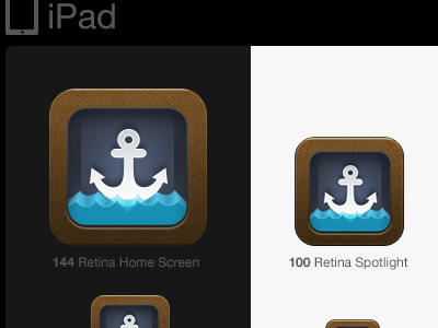 Using an app icon template