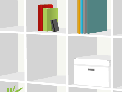 IKEA Expedit Illustration books expedit illustration shelf storage