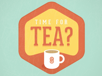 Time For Tea? badge tea