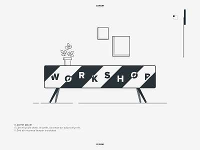 Workshop Illustration .01 case study design furniture graphic illustration presentation workshop