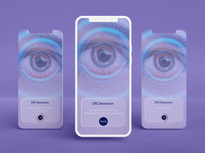 onboarding screen- diabetic retinopathy detection app design diabetes diabetic retinopathy eye home homescreens illustration medicalapp onboarding ui ux