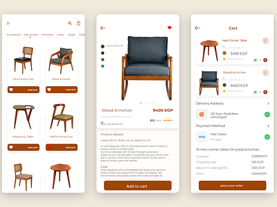 mishasfurniture.com ||| mobile app ui uiux ux uxui