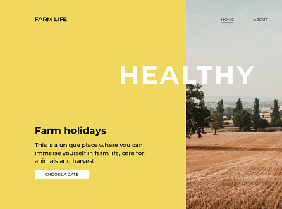 Farm trip design figma logo ui ux web webdesign
