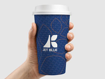 JetBlue Branding: on a coffee cup.