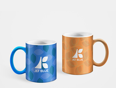 JetBlue Branding - Mugs branding design applied graphic design illustration patterns