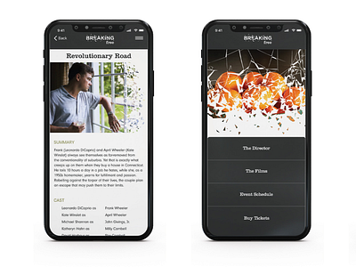Breaking Free - Film Festival Event - Mobile App