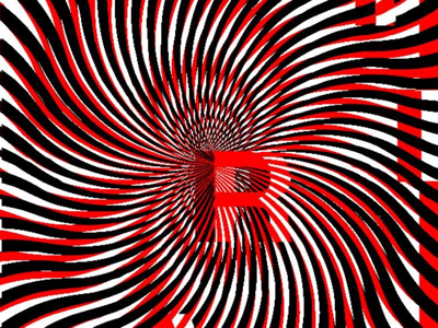 Spiral black red spiral white