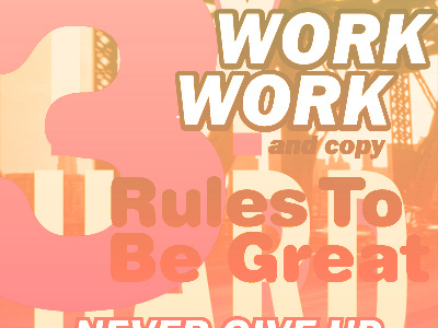 3º Rules to Be Great 3º be great rules to