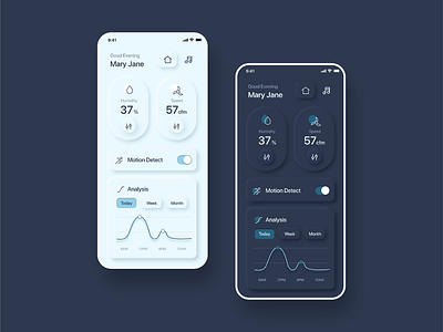 Fan App Concept neuomorphism ui ux