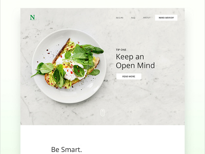 Nutritionist Website Concept nutrition website design