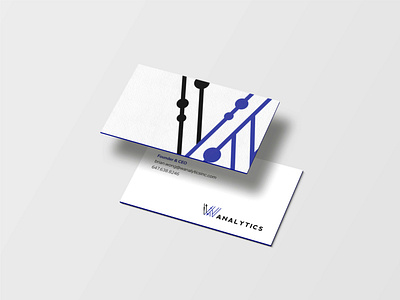 Premium Wanalytics Business Cards brand identity branding business card design logo
