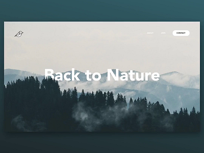 Nature Website Concept concept interaction website