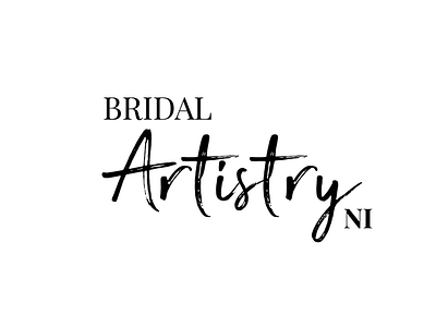 Bridal Artistry NI Logo agency logo beauty bridal design graphic design hair logos make up