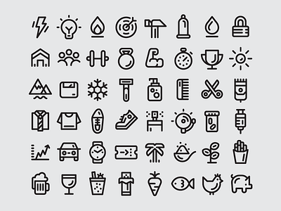 Icon Font clean design flat font icon icons iconset minimal set simple