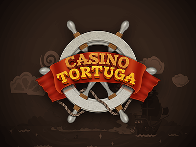 Tortuga - logo illustration for an amazing pirate card game android cards design game ios logo mobile pirate