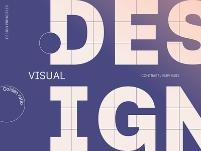 Visual Design | poster concept blue branding circles cream golden ration graphic design grid inter font lines logo poster principles typography ui visual design