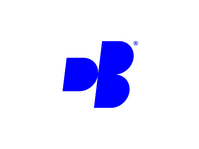 DB blue branding db design lettering logo logomark symbol