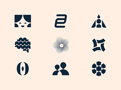 Logomarks branding design flat design icon logo symbol