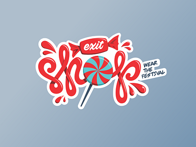 Exit Shop design exitfestival logo