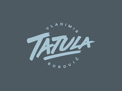 Vladimir Tatula Borovic design lettering logo tatula