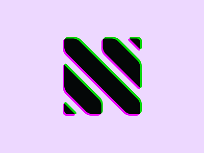 N design lettering logo n
