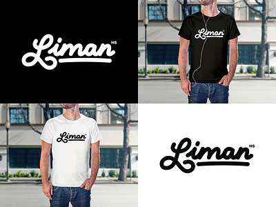 Liman design lettering liman logo print t shirt