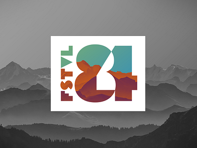 Festival84 84 festival music logo design