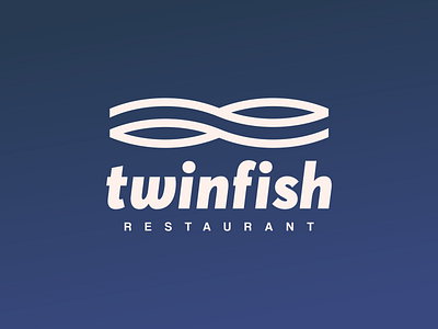 Twinfish Restaurant design fish logo restaurant twinfish