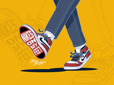 Nikes On My Feet by Predrag Kovacev on Dribbble