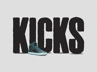 KICKS design illustration kicks sneakres