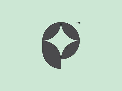 P design letter logo p symbol