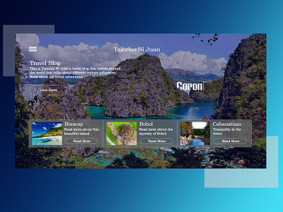 Travel Site travel ui web design