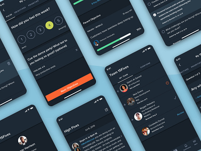 15Five iOS Refresh dark mode ios ui