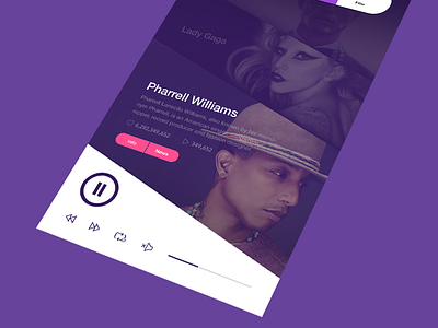 Music Mobile Service UI app design mobile music player simple ui user interface ux